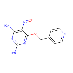 Nc1nc(N)c(N=O)c(OCc2ccncc2)n1 ZINC000013778040