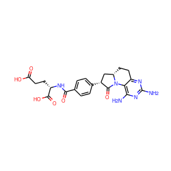 Nc1nc(N)c2c(n1)CC[C@H]1C[C@@H](c3ccc(C(=O)N[C@@H](CCC(=O)O)C(=O)O)cc3)C(=O)N21 ZINC000029478501