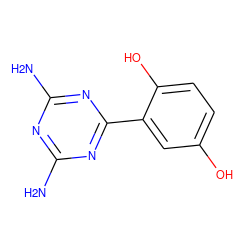 Nc1nc(N)nc(-c2cc(O)ccc2O)n1 ZINC000036387978