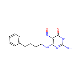 Nc1nc(NCCCCc2ccccc2)c(N=O)c(=O)[nH]1 ZINC000029551397