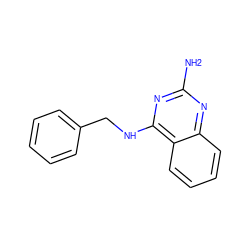 Nc1nc(NCc2ccccc2)c2ccccc2n1 ZINC000123007252