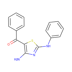 Nc1nc(Nc2ccccc2)sc1C(=O)c1ccccc1 ZINC000000529873