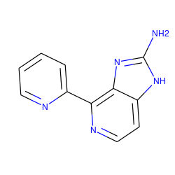 Nc1nc2c(-c3ccccn3)nccc2[nH]1 ZINC000095575386