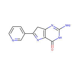 Nc1nc2c(c(=O)[nH]1)N=C(c1cccnc1)C2 ZINC000027752513