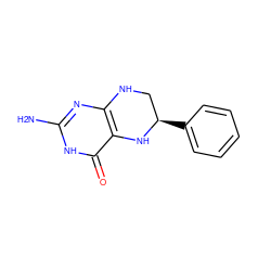 Nc1nc2c(c(=O)[nH]1)N[C@H](c1ccccc1)CN2 ZINC000013474442