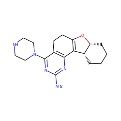 Nc1nc2c(c(N3CCNCC3)n1)CCC1=C2[C@H]2CCCC[C@H]2O1 ZINC000043200569