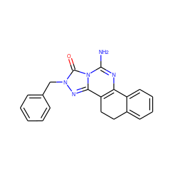 Nc1nc2c(c3nn(Cc4ccccc4)c(=O)n13)CCc1ccccc1-2 ZINC000071318574