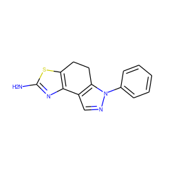 Nc1nc2c(s1)CCc1c-2cnn1-c1ccccc1 ZINC000000105896