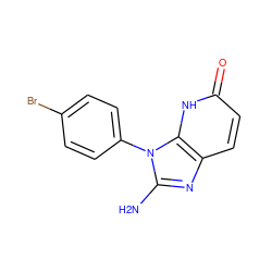 Nc1nc2ccc(=O)[nH]c2n1-c1ccc(Br)cc1 ZINC000118272011