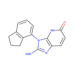 Nc1nc2ccc(=O)[nH]c2n1-c1cccc2c1CCC2 ZINC000118270199