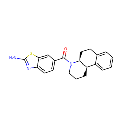 Nc1nc2ccc(C(=O)N3CCC[C@@H]4c5ccccc5CC[C@@H]43)cc2s1 ZINC000096169270