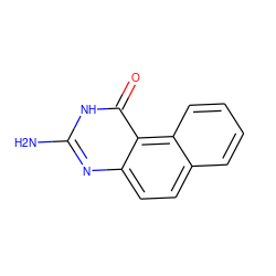 Nc1nc2ccc3ccccc3c2c(=O)[nH]1 ZINC000016953494