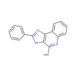 Nc1nc2ccccc2c2nc(-c3ccccc3)[nH]c12 ZINC000100655661