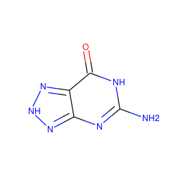 Nc1nc2n[nH]nc2c(=O)[nH]1 ZINC000096321491