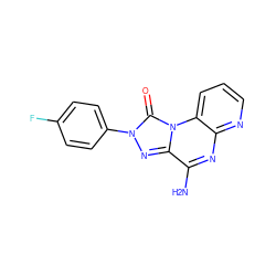 Nc1nc2ncccc2n2c(=O)n(-c3ccc(F)cc3)nc12 ZINC000040914278