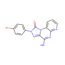 Nc1nc2ncccc2n2c(=O)n(-c3ccc(O)cc3)nc12 ZINC000040403880