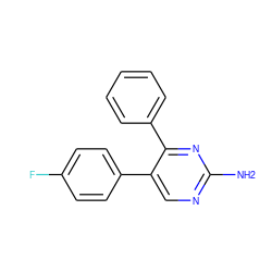 Nc1ncc(-c2ccc(F)cc2)c(-c2ccccc2)n1 ZINC001772649206