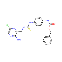 Nc1ncc(Cl)nc1CNC(=S)Nc1ccc(NC(=O)OCc2ccccc2)cc1 ZINC000071295228