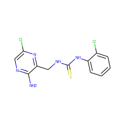 Nc1ncc(Cl)nc1CNC(=S)Nc1ccccc1Cl ZINC000071294812