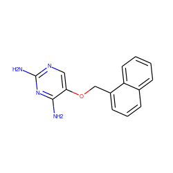 Nc1ncc(OCc2cccc3ccccc23)c(N)n1 ZINC000013532422