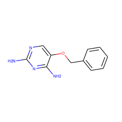 Nc1ncc(OCc2ccccc2)c(N)n1 ZINC000013532402