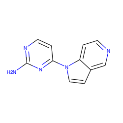 Nc1nccc(-n2ccc3cnccc32)n1 ZINC000095601504