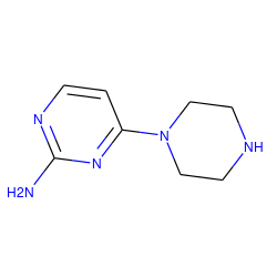 Nc1nccc(N2CCNCC2)n1 ZINC000026898809