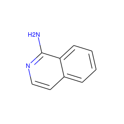 Nc1nccc2ccccc12 ZINC000000154817