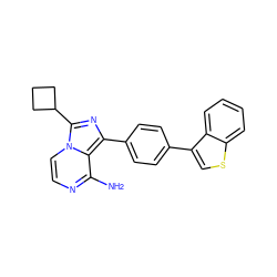 Nc1nccn2c(C3CCC3)nc(-c3ccc(-c4csc5ccccc45)cc3)c12 ZINC000095585652