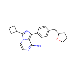 Nc1nccn2c(C3CCC3)nc(-c3ccc(C[C@@H]4CCCO4)cc3)c12 ZINC000096168094