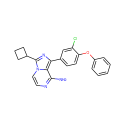 Nc1nccn2c(C3CCC3)nc(-c3ccc(Oc4ccccc4)c(Cl)c3)c12 ZINC000095583846