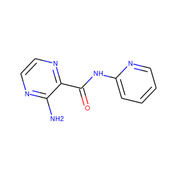 Nc1nccnc1C(=O)Nc1ccccn1 ZINC000022243236