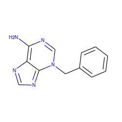 Nc1ncn(Cc2ccccc2)c2ncnc1-2 ZINC000100200850