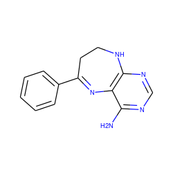 Nc1ncnc2c1N=C(c1ccccc1)CCN2 ZINC000029049756