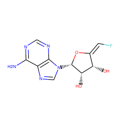 Nc1ncnc2c1ncn2[C@@H]1O/C(=C/F)[C@H](O)[C@@H]1O ZINC000027725899