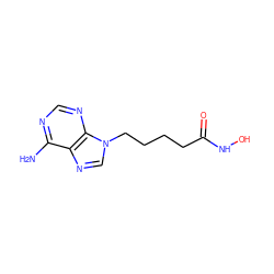 Nc1ncnc2c1ncn2CCCCC(=O)NO ZINC000013860012