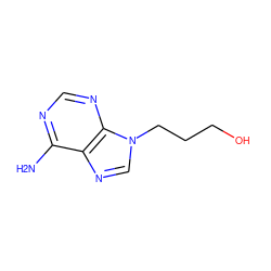 Nc1ncnc2c1ncn2CCCO ZINC000005391161