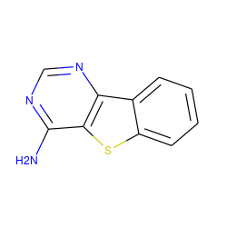 Nc1ncnc2c1sc1ccccc12 ZINC000005590168