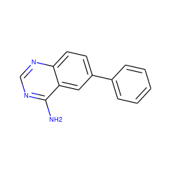 Nc1ncnc2ccc(-c3ccccc3)cc12 ZINC000148880489