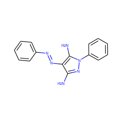 Nc1nn(-c2ccccc2)c(N)c1N=Nc1ccccc1 ZINC000252613713