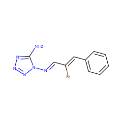 Nc1nnnn1/N=C/C(Br)=C/c1ccccc1 ZINC000000370337