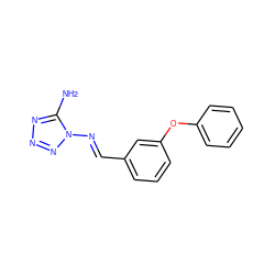 Nc1nnnn1/N=C/c1cccc(Oc2ccccc2)c1 ZINC000000531545