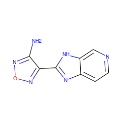 Nc1nonc1-c1nc2ccncc2[nH]1 ZINC000101041657