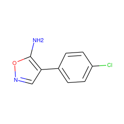 Nc1oncc1-c1ccc(Cl)cc1 ZINC000001998300