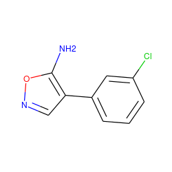 Nc1oncc1-c1cccc(Cl)c1 ZINC000019045600