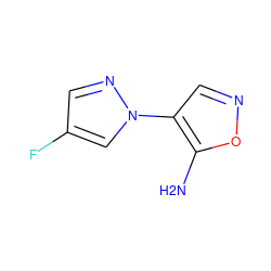 Nc1oncc1-n1cc(F)cn1 ZINC001848350791