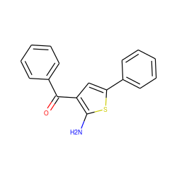 Nc1sc(-c2ccccc2)cc1C(=O)c1ccccc1 ZINC000019767108