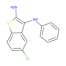 Nc1sc2ccc(Cl)cc2c1Nc1ccccc1 ZINC000223041901