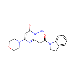 Nn1c(CC(=O)N2CCc3ccccc32)nc(N2CCOCC2)cc1=O ZINC000147031845