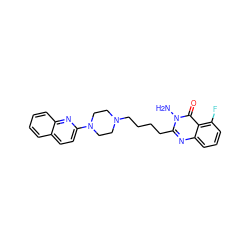 Nn1c(CCCCN2CCN(c3ccc4ccccc4n3)CC2)nc2cccc(F)c2c1=O ZINC000064454332